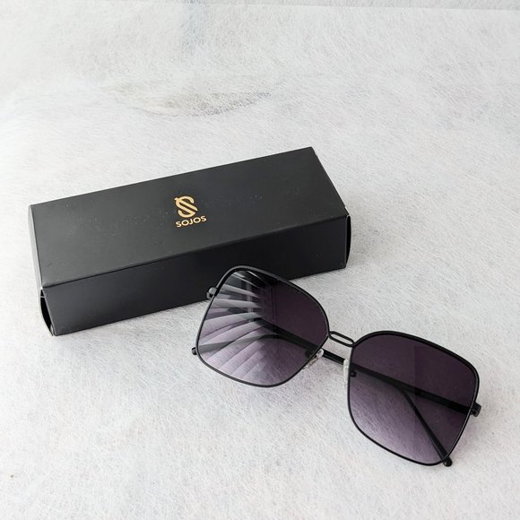 SOJOS Classic Square Oversized Sunglasses - Picture 1 of 6